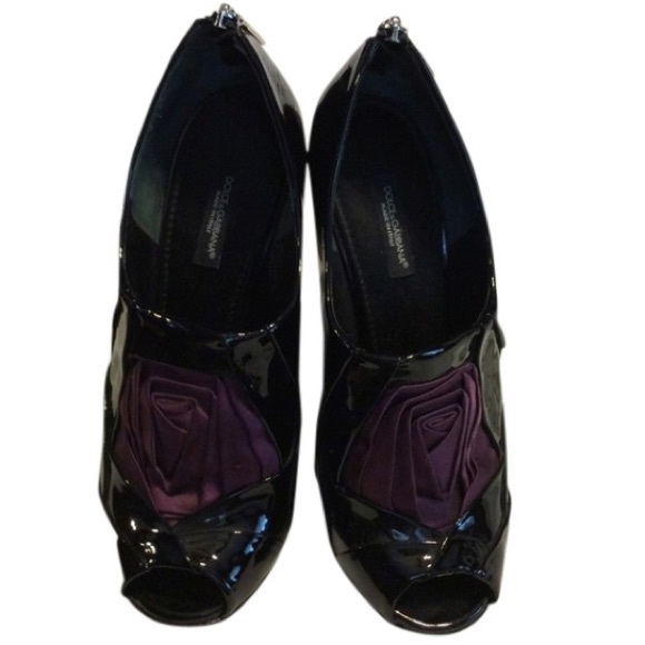 Dolce & Gabbana Shoes - Dolce & Gabbana Purple Rosette Bootie Dolce & Gabbana Shoes - Dolce & Gabbana Purple Rosette Bootie
